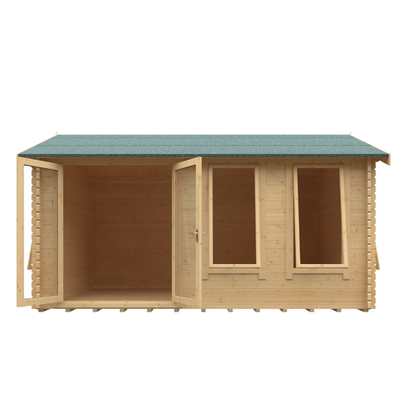 Woodlands Sherborne 44mm Garden Log Cabin – Premium Outdoor Office & Leisure Room