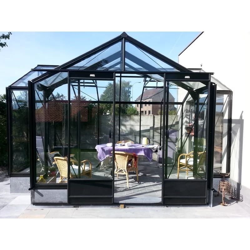 ACD Premium Orangery Greenhouse Héléne – T Shape 15 x 12ft Aluminium Frame + Safety Glass