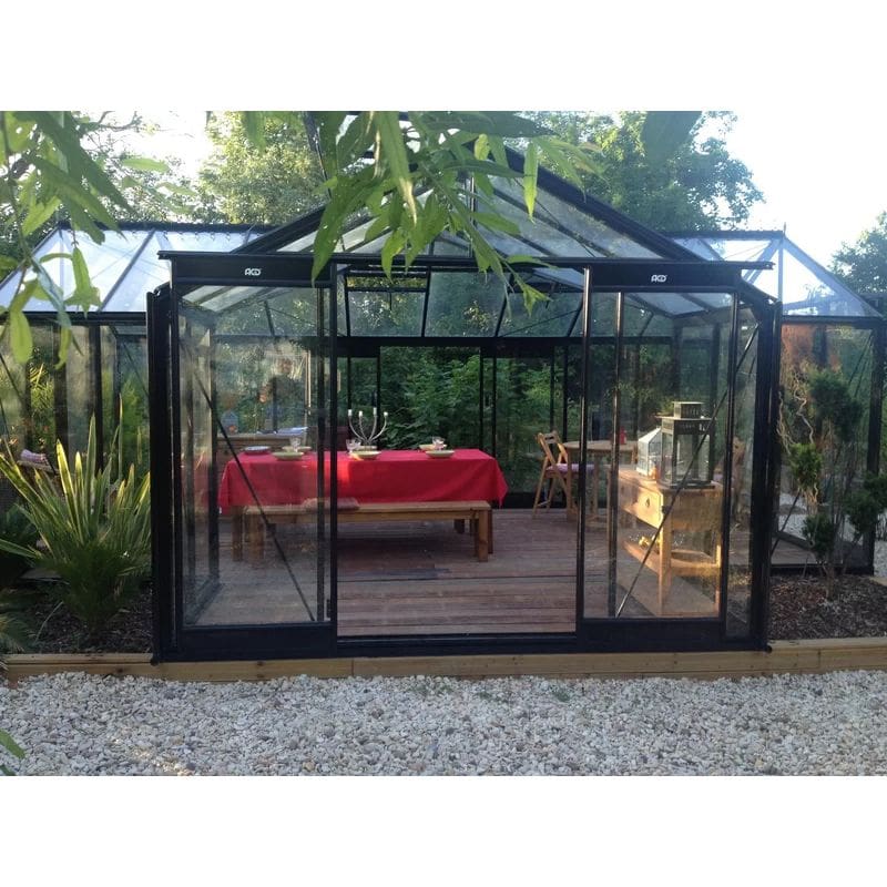 ACD Premium Orangery Greenhouse Sophie – T Shape – 20 x 15ft- Aluminium Frame + Safety Glass