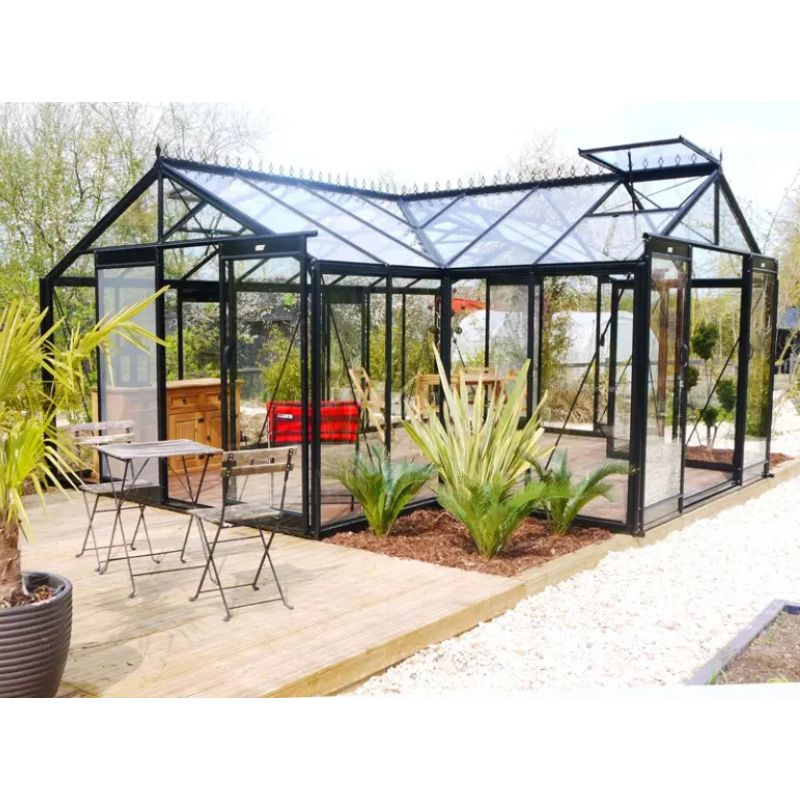 ACD Premium Orangery Greenhouse Sophie – T Shape – 20 x 15ft- Aluminium Frame + Safety Glass