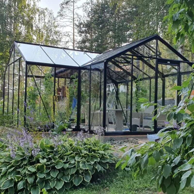 ACD Premium Orangery Greenhouse Sophie – T Shape – 20 x 15ft- Aluminium Frame + Safety Glass
