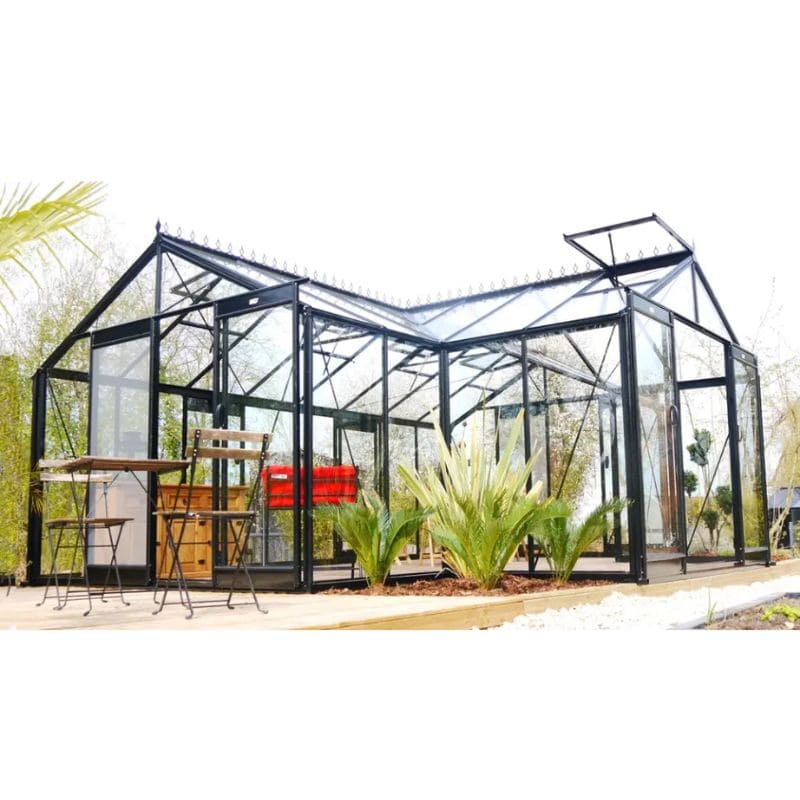 ACD Premium Orangery Greenhouse Sophie – T Shape – 20 x 15ft- Aluminium Frame + Safety Glass