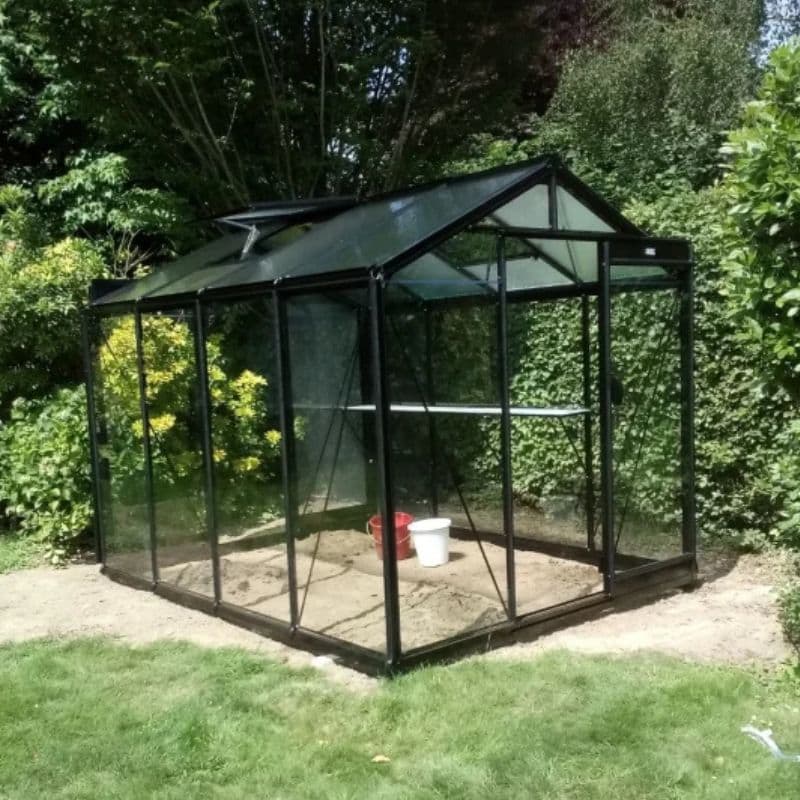 ACD Premium Straight Wall Aluminium Greenhouse Self-Supporting Foundation