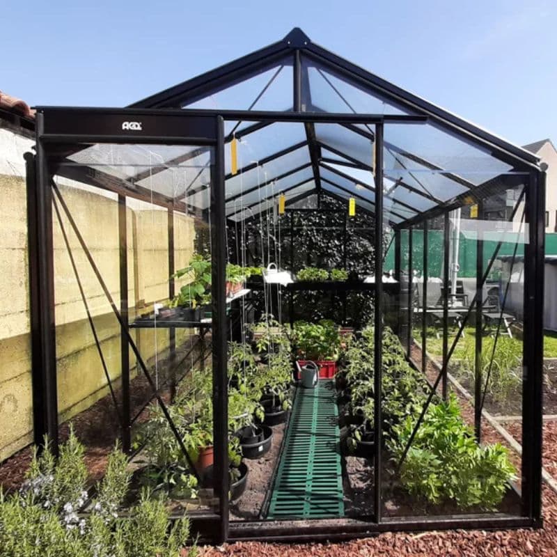 ACD Premium Straight Wall Aluminium Greenhouse Self-Supporting Foundation6