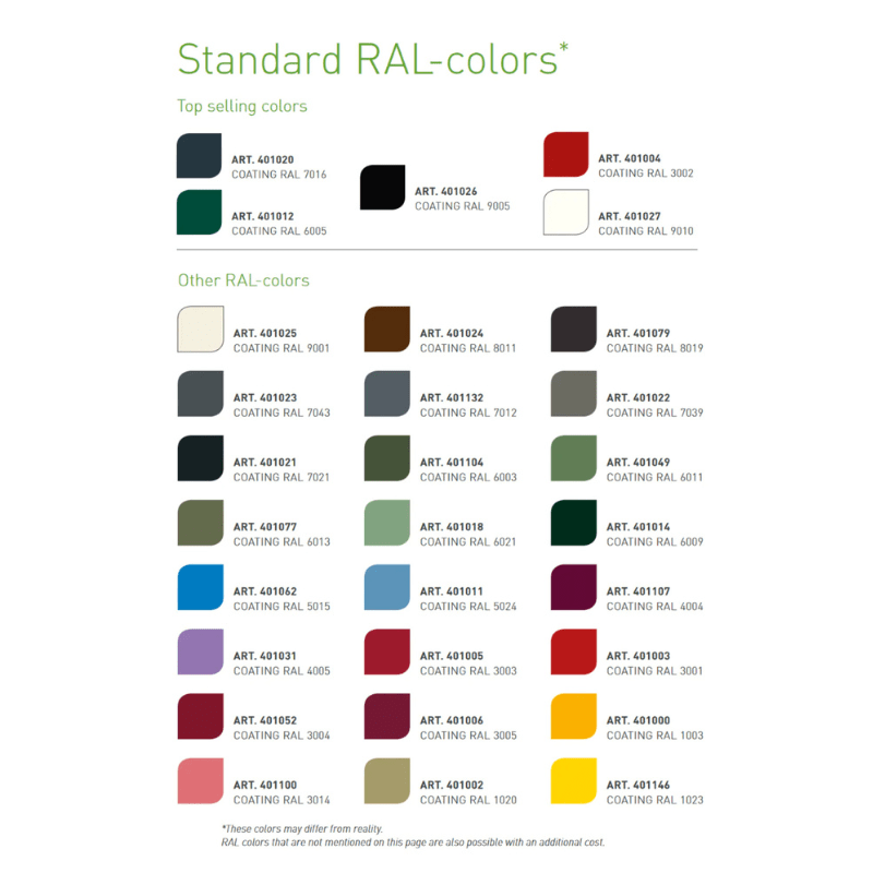 ACD Premium Straight Wall Aluminium Greenhouse 4mm Glass With Custom Colours - Vendra Outdoors