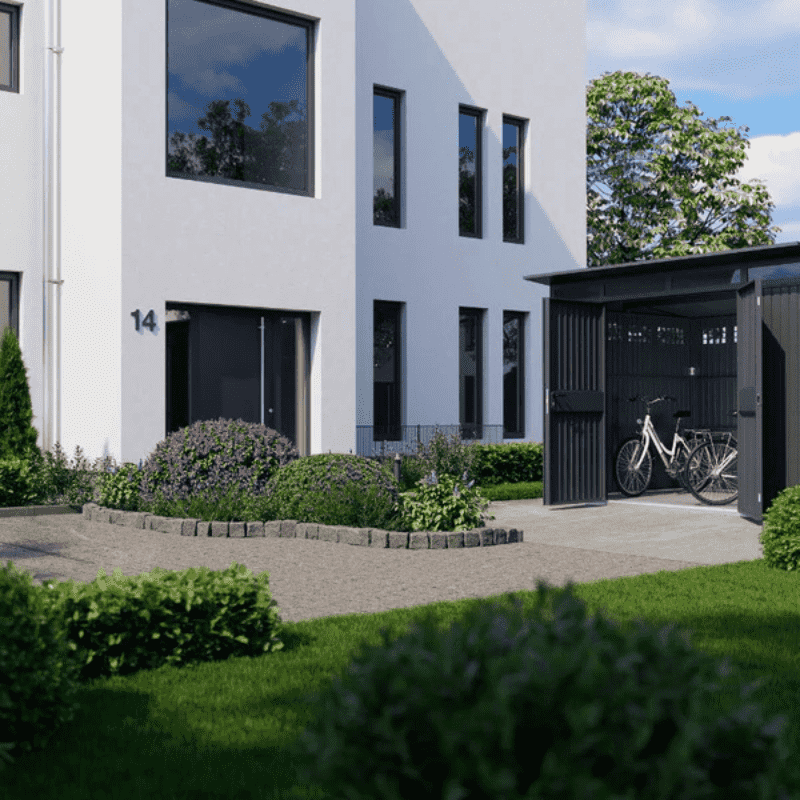 Hormann Berry Classic Style With Pent Roof – Premium Metal Shed