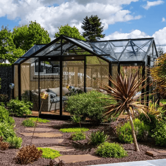 ACD Premium Greenhouse Orangery Living Room Héléne – T Shape – 15 x 12ft - Vendra Outdoors