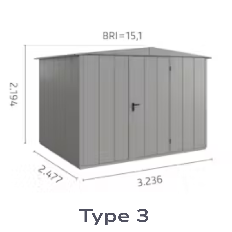 Hormann Berry Classic Style With Gable Roof – Premium Metal Shed