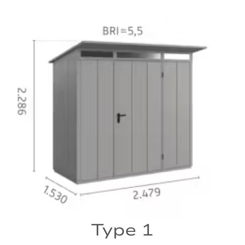 Hormann Berry Classic Style With Pent Roof – Premium Metal Shed