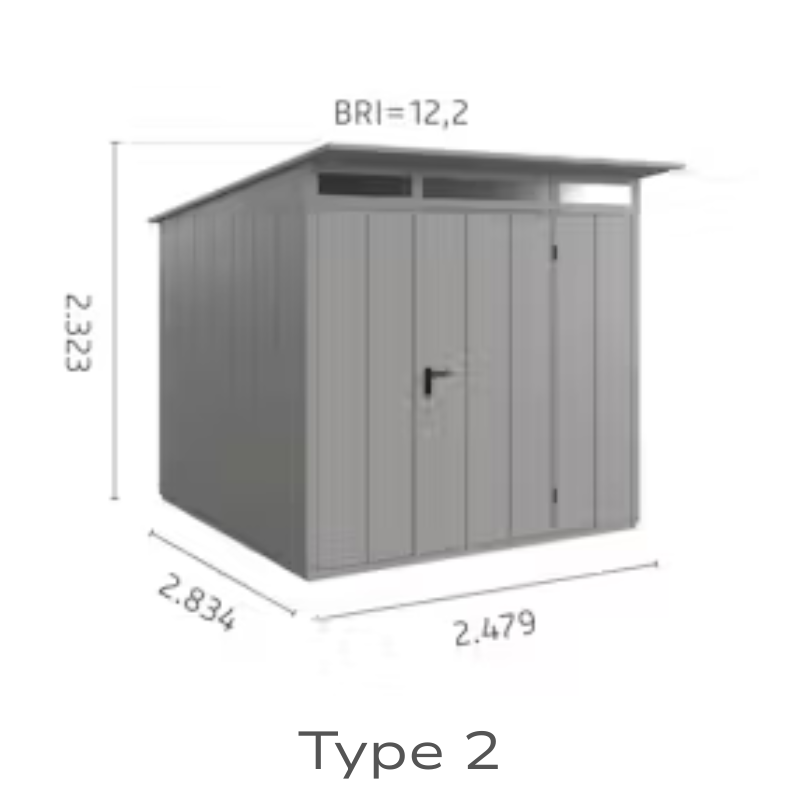 Hormann Berry Classic Style With Pent Roof – Premium Metal Shed