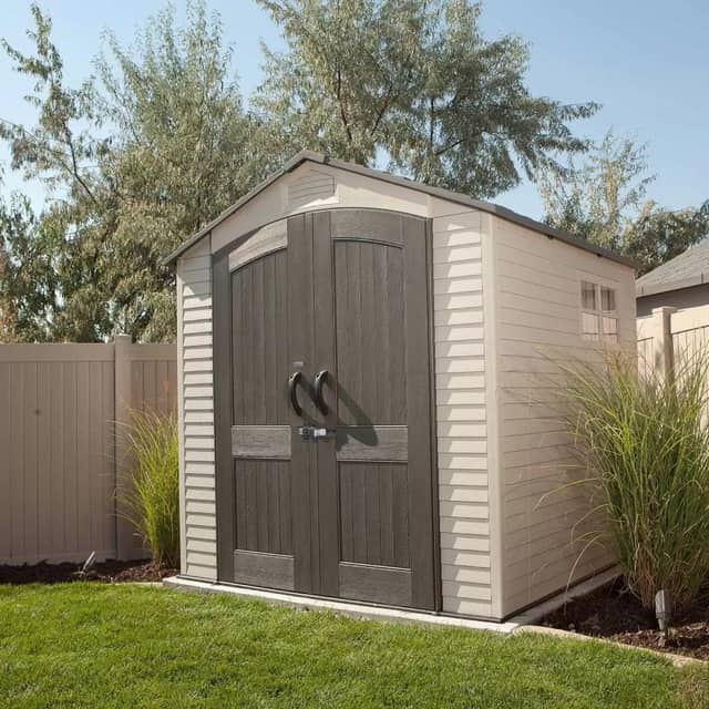 Lifetime 7 x 7 Plastic Garden Shed with 2 Windows