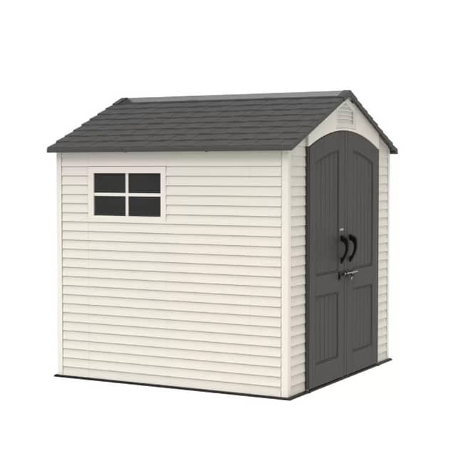 Lifetime 7 x 7 Plastic Garden Shed with 2 Windows