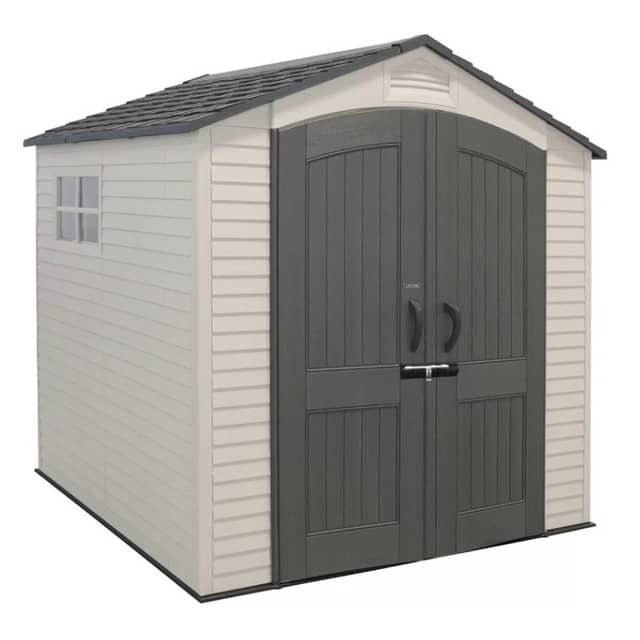 Lifetime 7 x 7 Plastic Garden Shed with 2 Windows