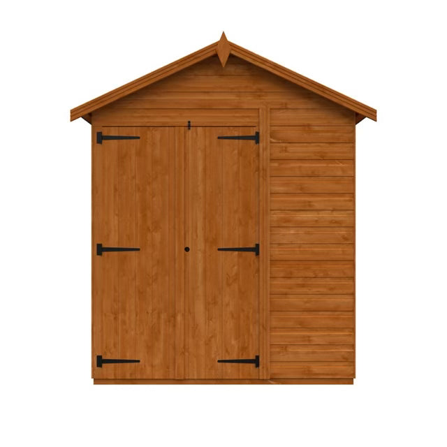 Woodlands Flex Pent Modular Garden Shed with Double Doors – Customisable Layout, Toughened Glass, 12mm Shiplap Cladding