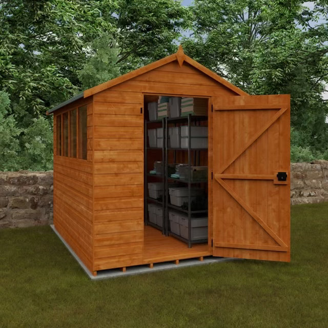 Woodlands Super Apex Wooden Garden Shed | 12mm Shiplap Cladding | UK Made