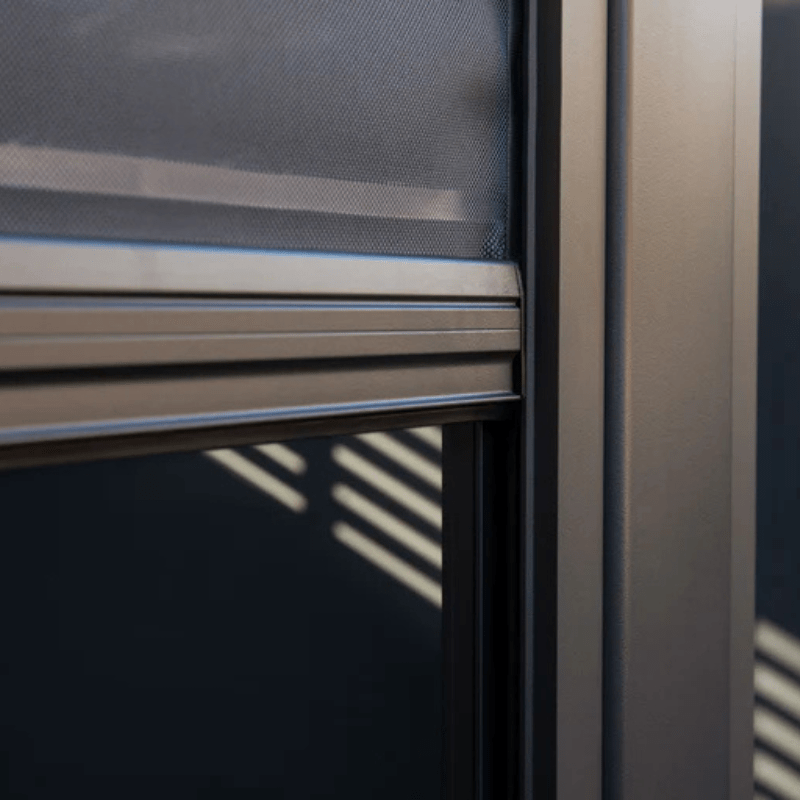 Maranza Manual Deluxe Louvered Pergola 3m x 3.6m Matt Royal Grey