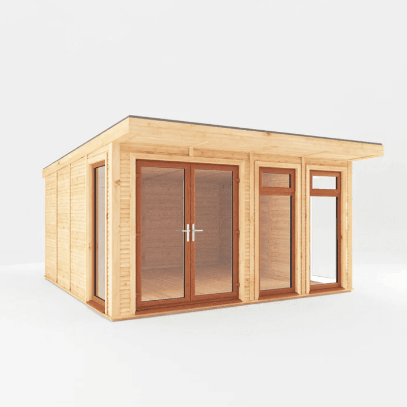 Mercia Edwinstowe 4x4m Insulated Garden Room with UPVC | Modern Home Office, Studio &Retreat