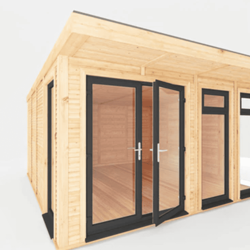 Mercia Edwinstowe 4x4m Insulated Garden Room with UPVC | Modern Home Office, Studio &Retreat