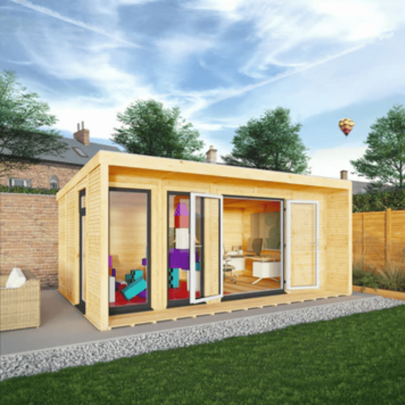 Mercia Edwinstowe 5x3m Insulated Garden Room with UPVC | Modern Home Office, Studio & Retreat