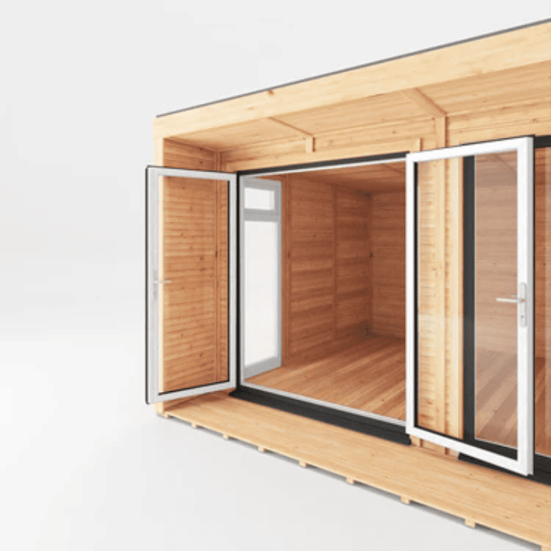 Mercia Edwinstowe 5x3m Insulated Garden Room with UPVC | Modern Home Office, Studio & Retreat