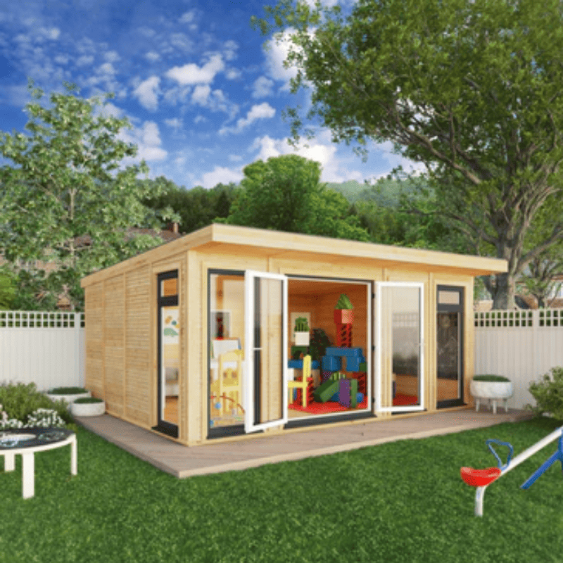 Mercia Edwinstowe 5x4m Insulated Garden Room with UPVC | Modern Home Office, Studio & Retreat.