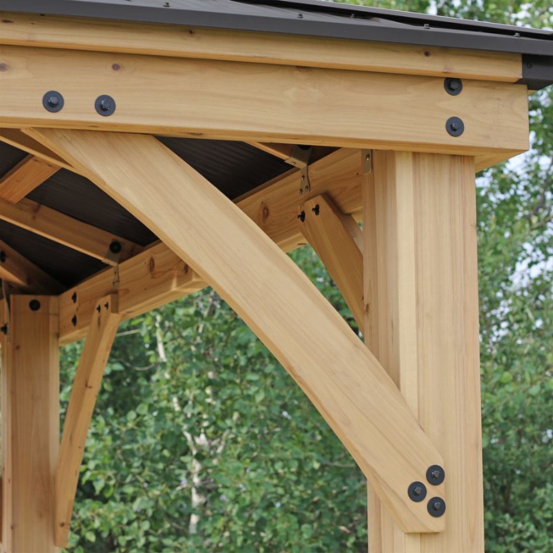 Meridian 10x10 Gazebo with Privacy Wall | Premium Outdoor Pavilion for Backyard & Patio
