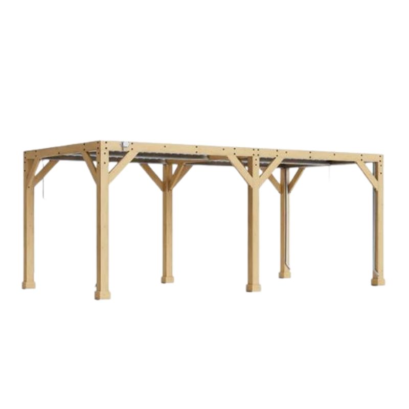 Meridian 10x20ft Adjustable Louvered Roof Pergola-Modern Aluminium Outdoor Shade
