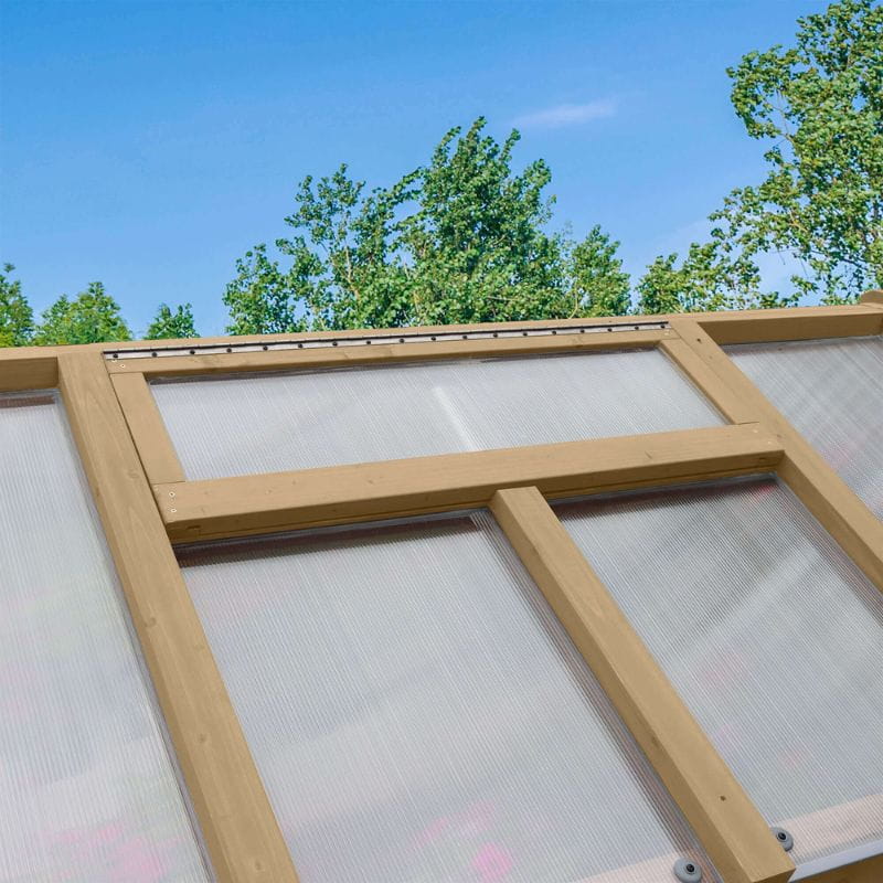Meridian Greenhouse 6.7ft x 7.8ft | Premium Cedar Wood with Auto Roof Vent