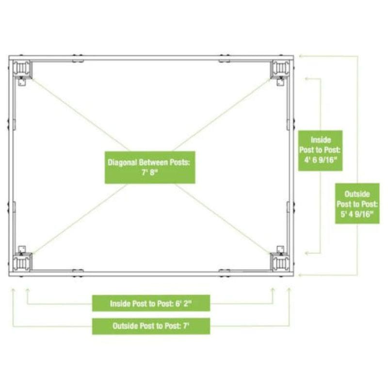 Meridian Grilling Pavilion 5.8ft x 8ft | Premium Outdoor Pavilion for Backyard & Patio