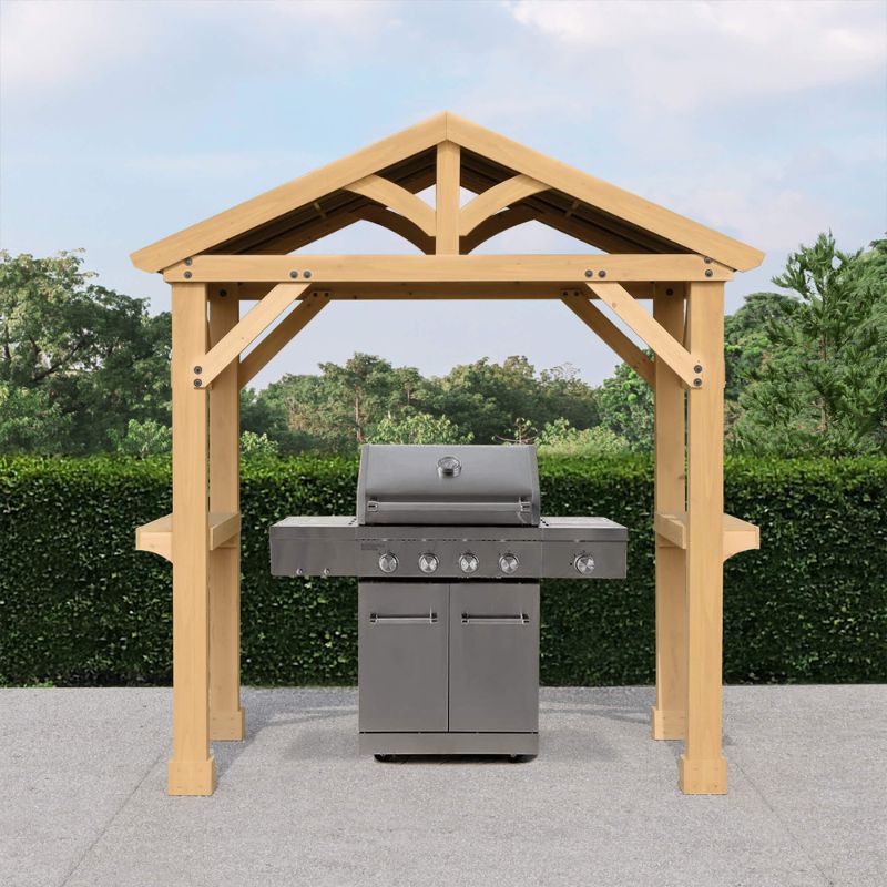 Meridian Grilling Pavilion 5.8ft x 8ft | Premium Outdoor Pavilion for Backyard & Patio