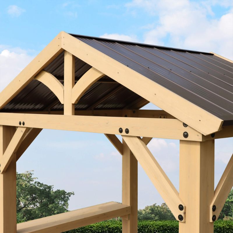 Meridian Grilling Pavilion 5.8ft x 8ft | Premium Outdoor Pavilion for Backyard & Patio