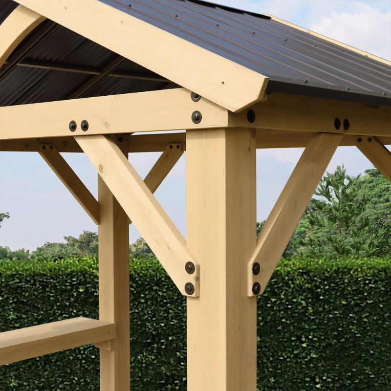 Meridian Grilling Pavilion 5.8ft x 8ft | Premium Outdoor Pavilion for Backyard & Patio