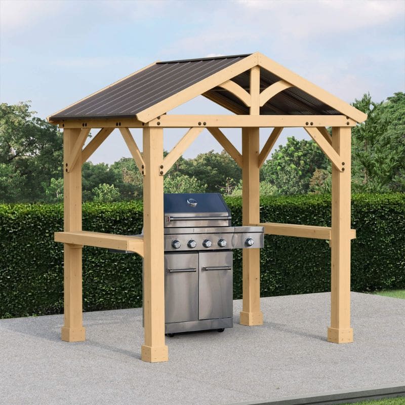 Meridian Grilling Pavilion 5.8ft x 8ft | Premium Outdoor Pavilion for Backyard & Patio