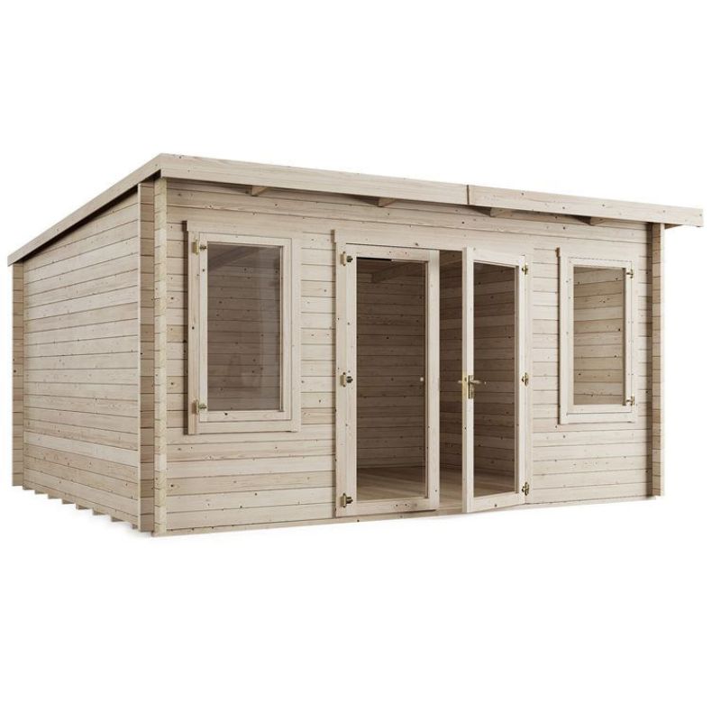 Store More Ashley Pent Log Cabin Garden Room - PT-5.0m x 4.0m