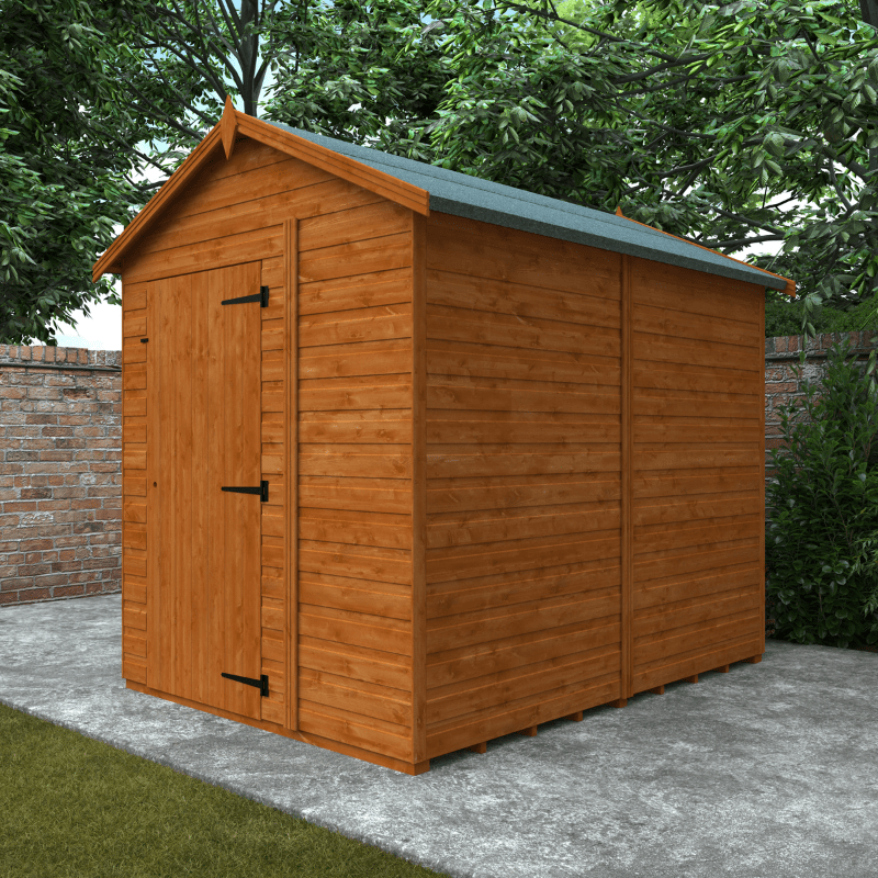 Woodlands Flex Shiplap Apex Shed – Customisable Timber Garden Building with Toughened Glass
