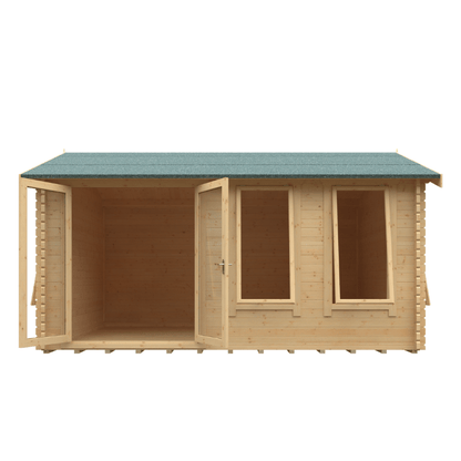 Woodlands Sherborne 44mm Garden Log Cabin – Premium Outdoor Office & Leisure Room