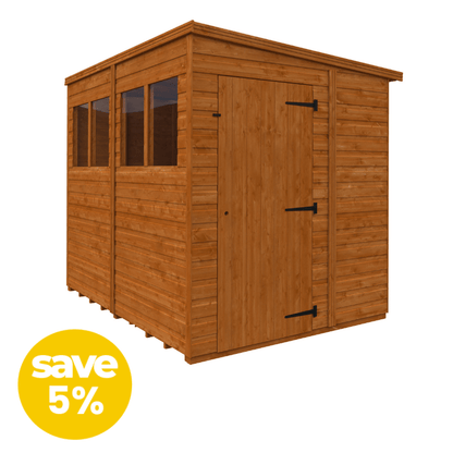 5% OFF SHEDS PENT WITH WINDOWS 