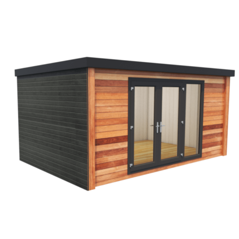 Deluxe Garden Room- Insulated SIP Flat Pack & Exterior Kit Premium Mod ...