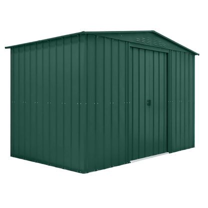 Globel Apex Metal Shed 10x6ft– Galvanised Steel Garden Storage with Double Doors