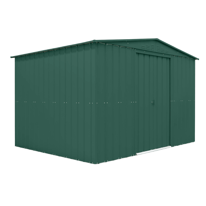Globel Apex Metal Shed 10x8ft– Galvanised Steel Garden Storage with Double Doors&nbsp;