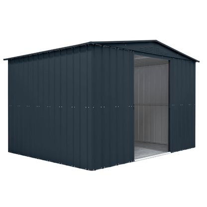Globel Apex Metal Shed 10x8ft– Galvanised Steel Garden Storage with Double Doors&nbsp;