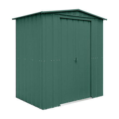 Globel Apex Metal Shed 6x4ft– Galvanised Steel Garden Storage with Double Doors