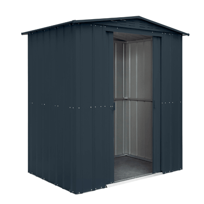 Globel Apex Metal Shed 6x4ft– Galvanised Steel Garden Storage with Double Doors