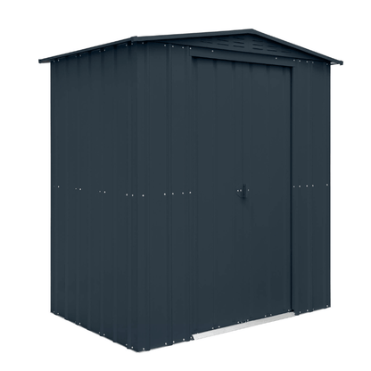 Globel Apex Metal Shed 6x4ft– Galvanised Steel Garden Storage with Double Doors