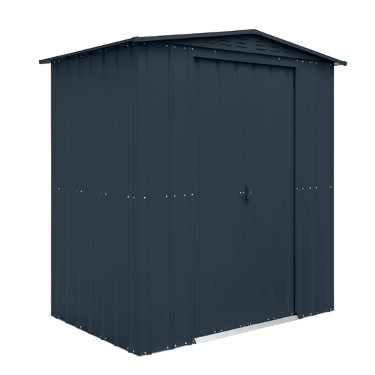 Globel Apex Metal Shed 6x4ft– Galvanised Steel Garden Storage with Double Doors