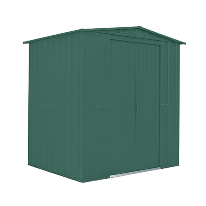 Globel Apex Metal Shed 6x5ft– Galvanised Steel Garden Storage with Double Doors