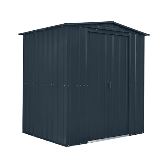 Globel Apex Metal Shed 6x5ft– Galvanised Steel Garden Storage with Double Doors