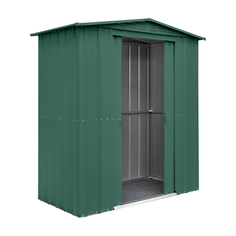 Globel Apex Metal Shed– Galvanised Steel Garden Storage with Double Doors&nbsp;