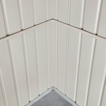 Globel Apex Metal Shed– Galvanised Steel Garden Storage with Double Doors&nbsp;