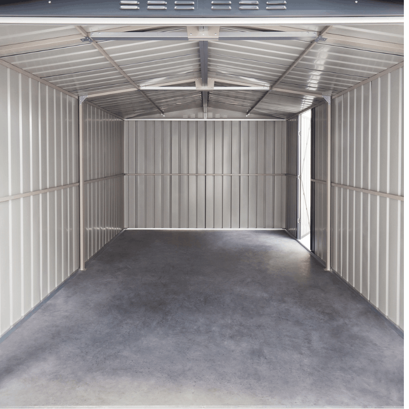 GlobelDualDoorSteelWorkshopGarageShed_Maintenance-FreeMetalGardenStorage